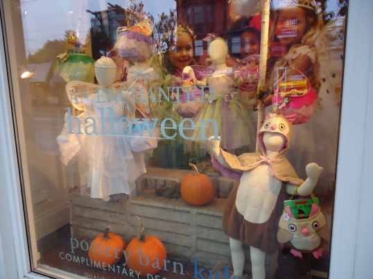 Shop window along Granville Street, fall 2012