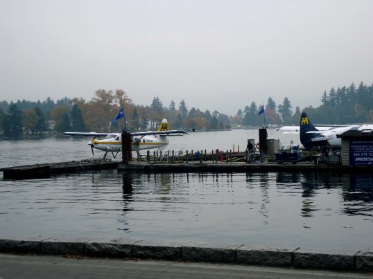 Float planes on Vancouver waterfront